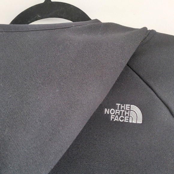 The North Face Womens Black Neck Zip Kangaroo Pockets Fleece Pull Over Size M - Picture 7 of 12